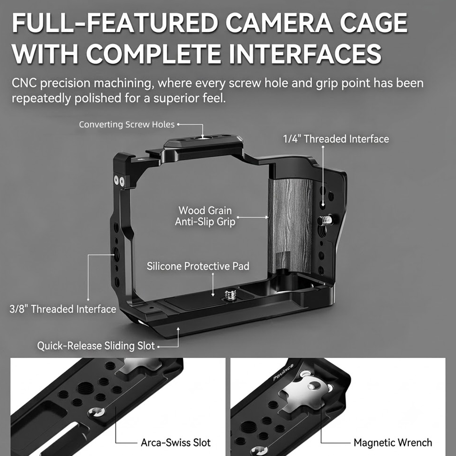 Aluminum Alloy Camera Cage for - Canon Camera Eos R50 review and price